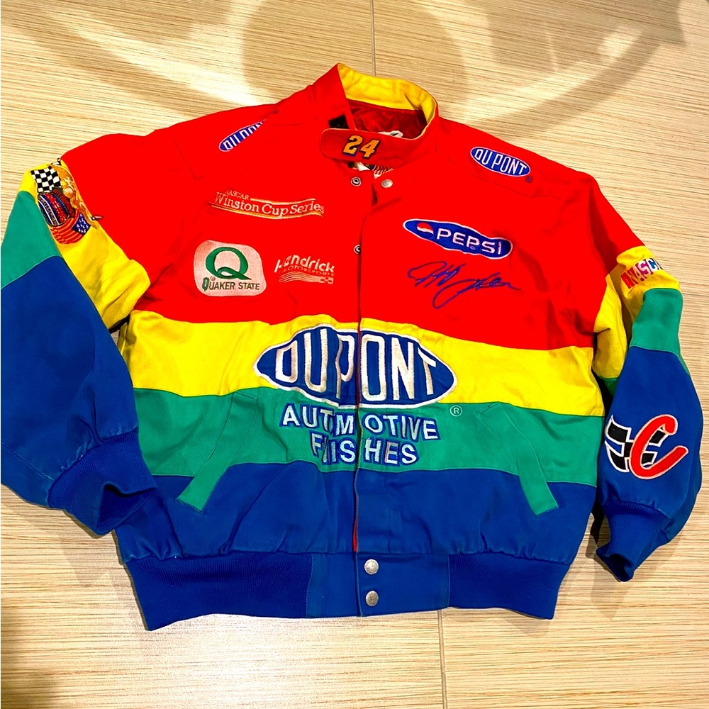 Jeff Hamilton Vintage DuPont NASCAR Jacket Wow